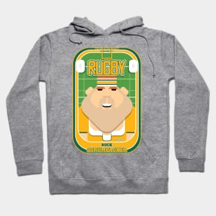 Rugby Gold and Green - Ruck Scrumpacker - Josh version Hoodie